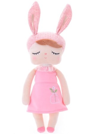  Metoo Angela Personalized Bunny Doll in Pink Dress