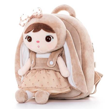 Metoo Beige Bunny with Bow Bacpack