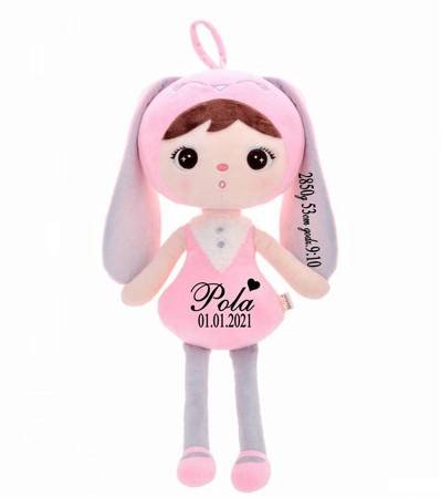 Metoo Personalized Bunny Girl Doll
