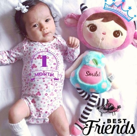 Metoo Personalized Pink Sheep Girl Doll