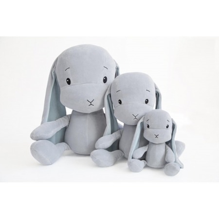Personalized Bunny Effik S - Gray with Blue ears 20 cm