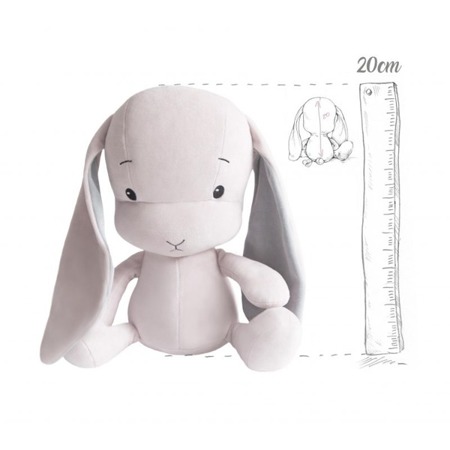 Personalized Bunny Effik S - Pink with Gray ears 20 cm
