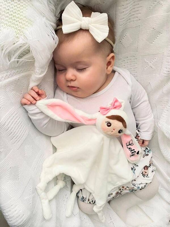 Metoo Set of Dolls -  Personalized Powder Pink Fluffy Bunny and DouDou