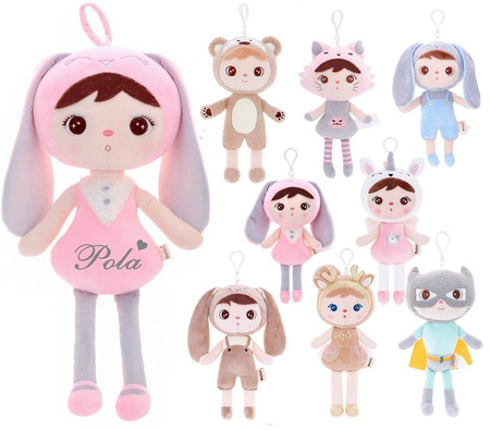 Metoo Set of Dolls - Personalized Pink Bunny and Mini Doll