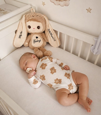 Metoo Personalized Fluffy Beige Bunny Boy